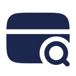 Card Search SVG Icon